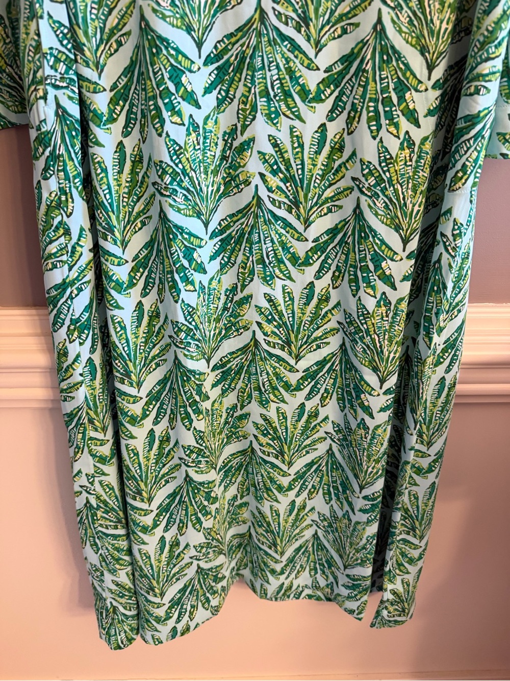 Lilly Pulitzer Simona Printed Straight Caftan Maxi Dress - Plumeria Pale - Picture 6 of 8